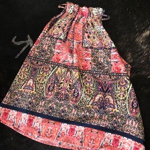 High Neck Ruffle Blouse